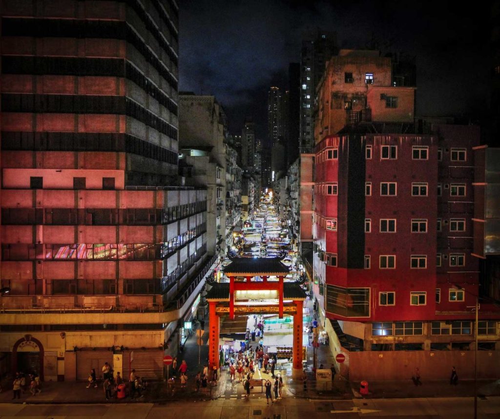 Temple Street Night Market Hong Kong