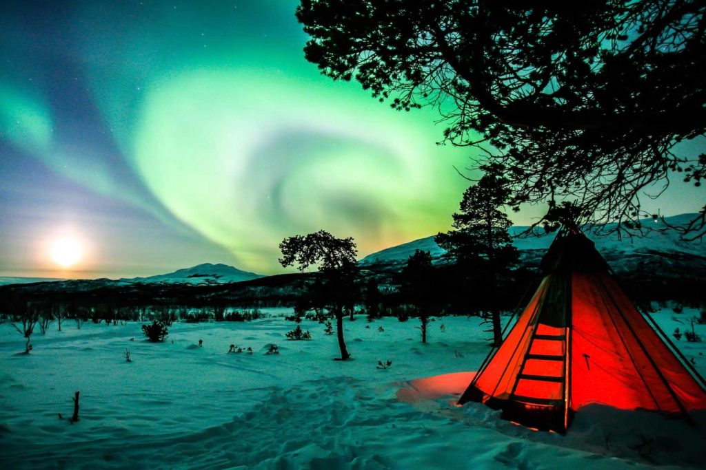 Camping dans le Parc National d'Abisko