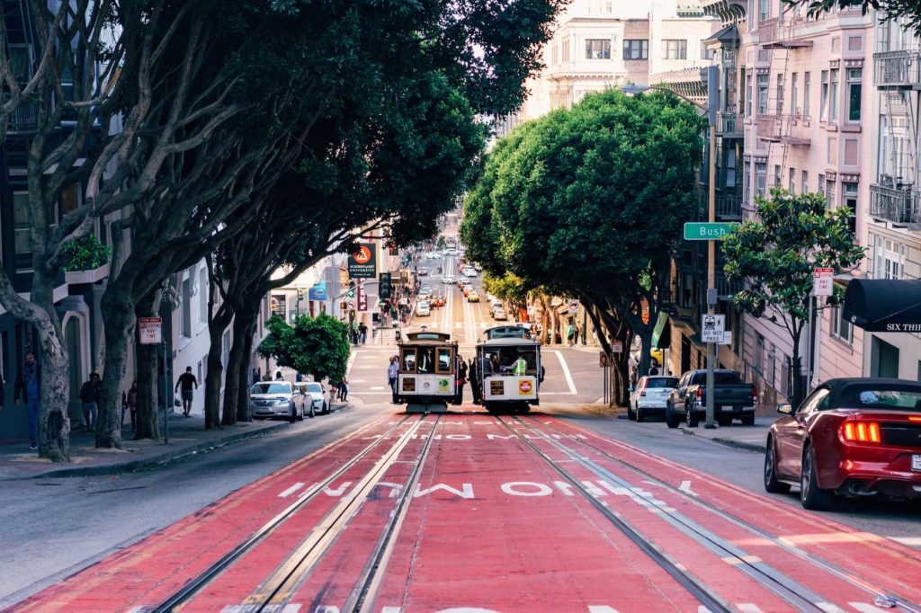 Cable Car sur Powell Street